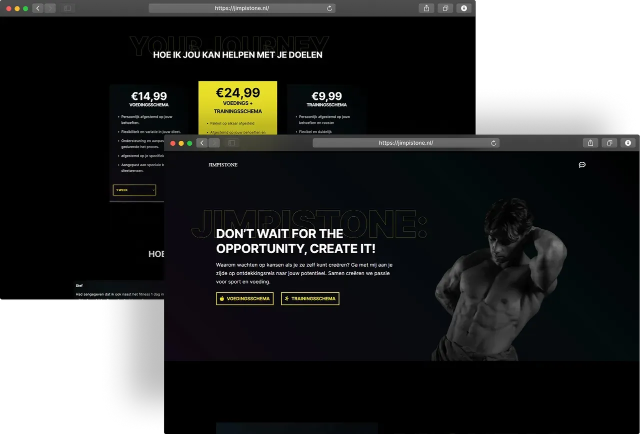 Jimpistone website