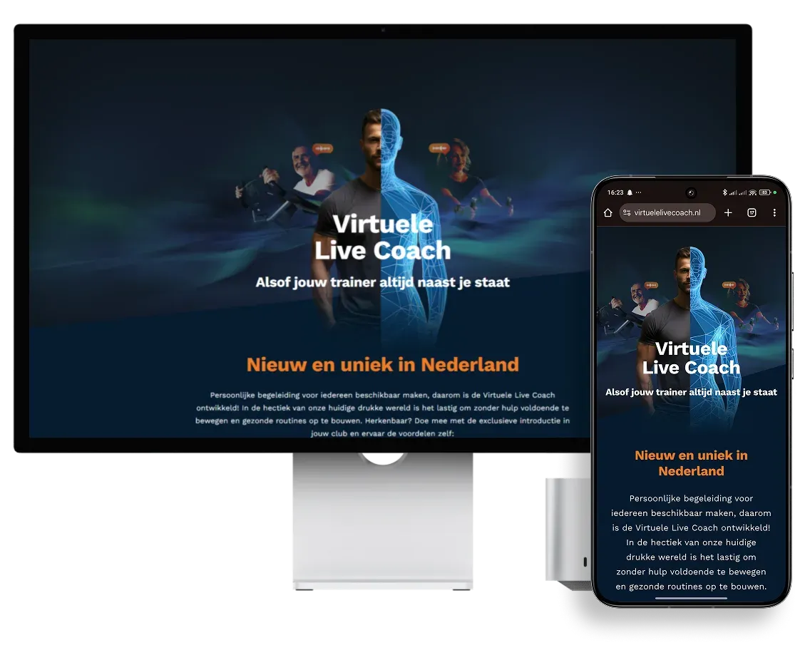 Virtuele live coach one pager